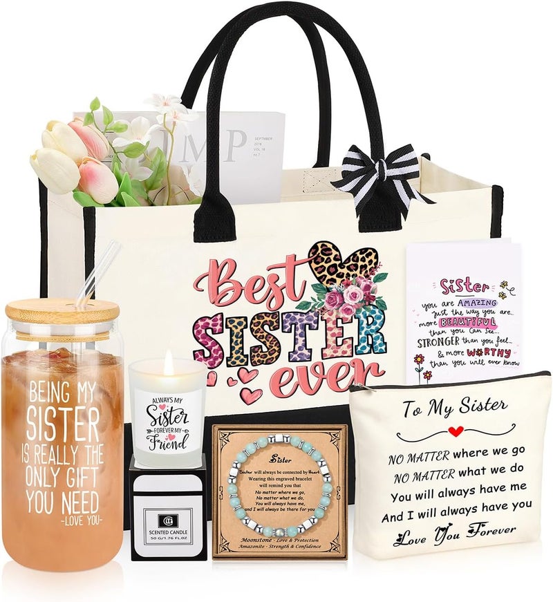 JSENGIFT Gifts for Women Basket Set of 6, Valentines Mothers Day Birthday Gifts for Mom Grandma Sister Daughter - Image 1